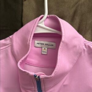 Peter Millar Light Pink Quarter-Zip Top